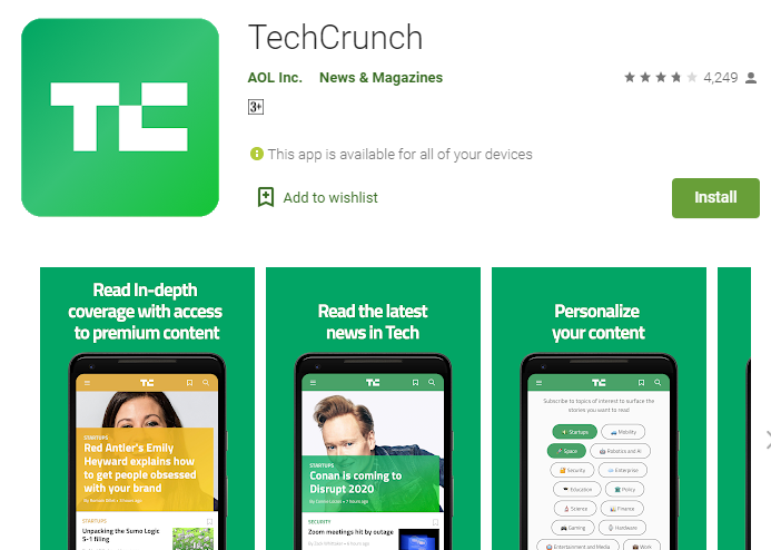 tech crunch technology updates and trends app