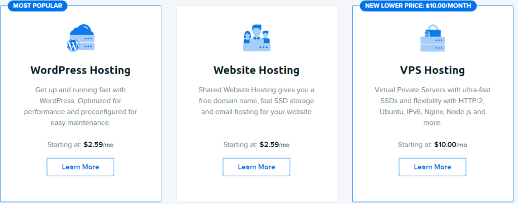 best godaddy alternative hosting and domain providers