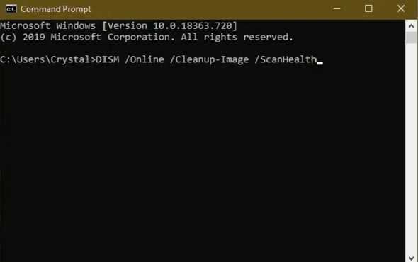 commond prompt to clean your windows 10 registry code
