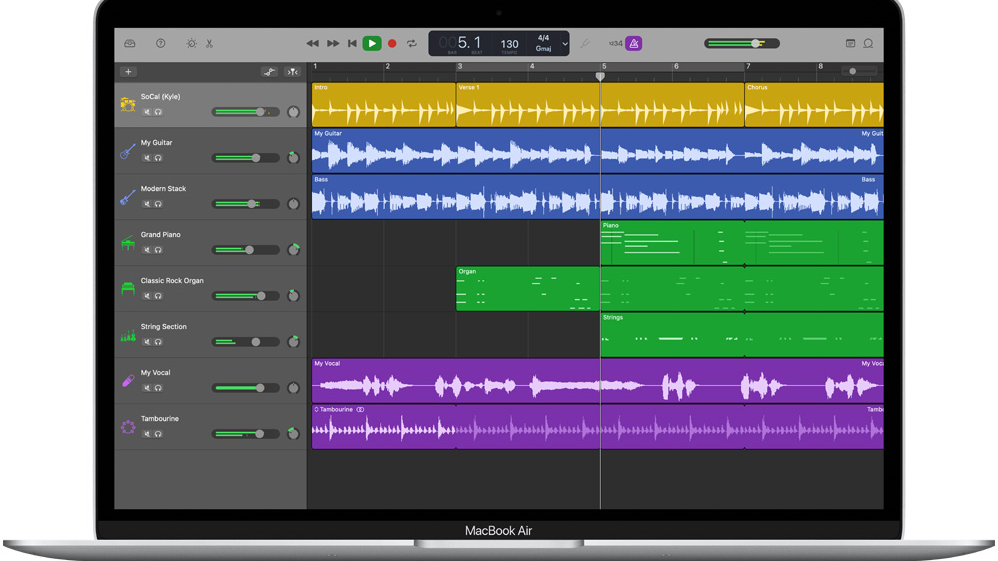 garage band software for making music from online