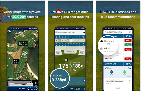 Golfshot Golf GPS Scorecard Shot Tracker