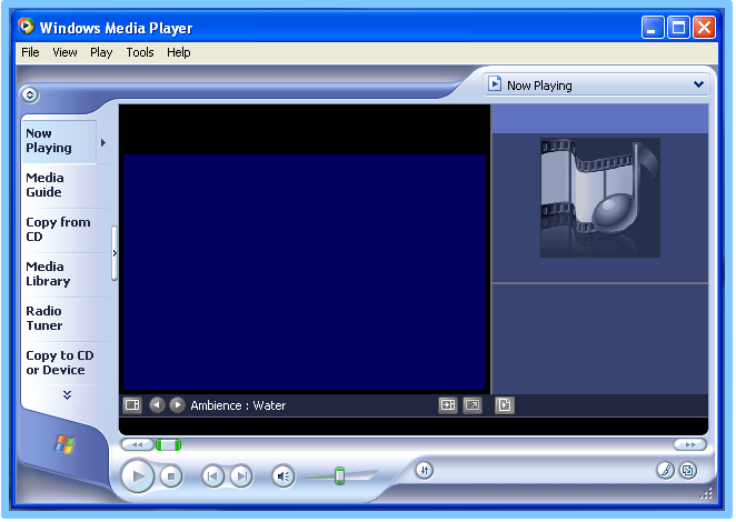 Windows Media 9 Series Music Experience